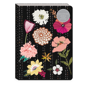Molly & Rex Simply Stitched Collection Black Patchwork Journal