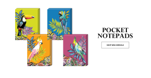 Molly & Rex - Stationery & Gifts - Painted Paradise Collection - pocket notepads