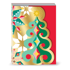 Gold Red Tree Pocket Notepad Product