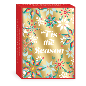 Gold Snowflakes Boxed Holiday Cards Product