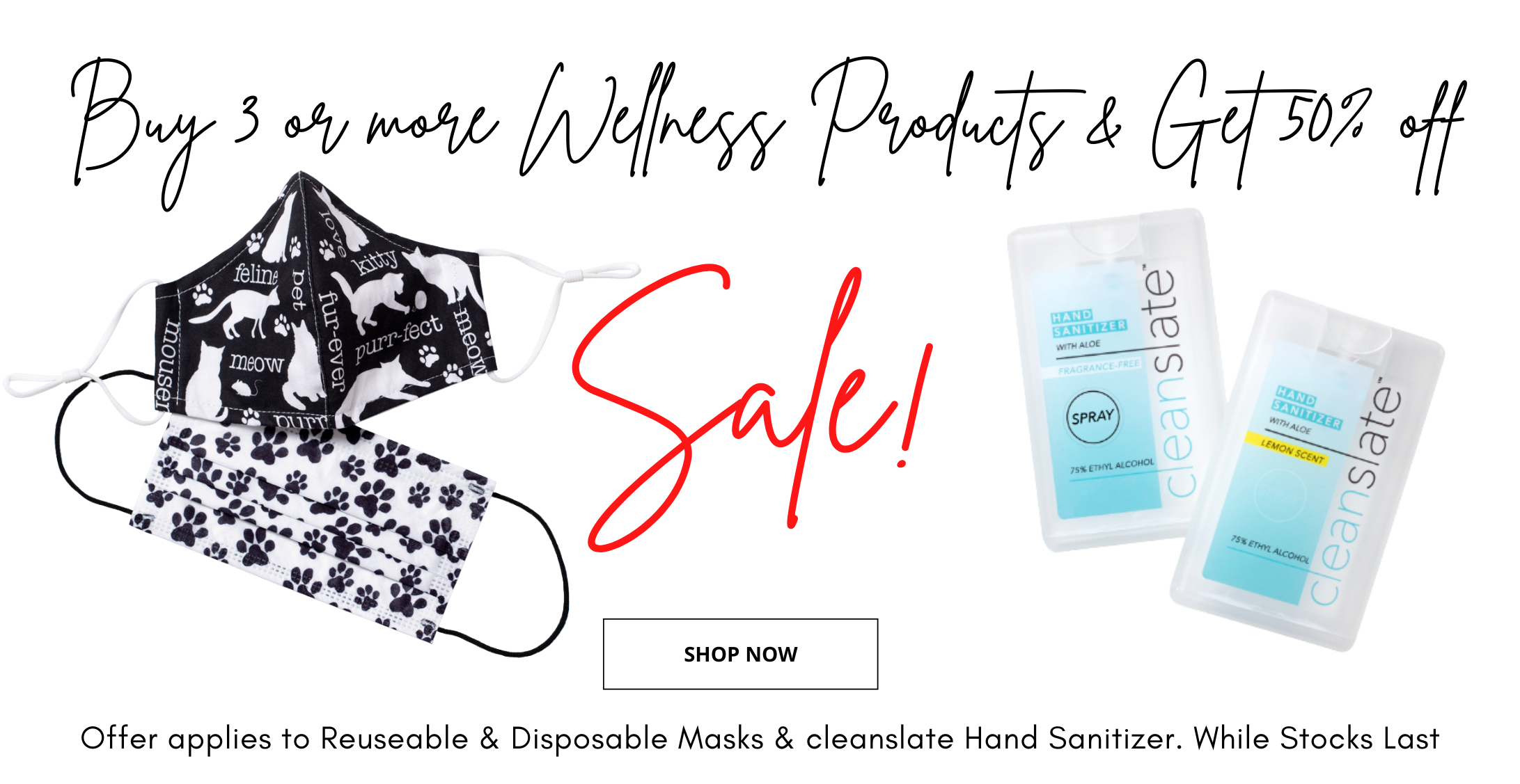 hand sanitizer & face mask sale