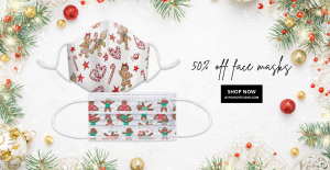 face mask sale holiday christmas theme