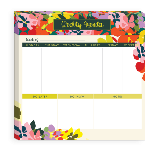Yellow Floral Desk Pad Product