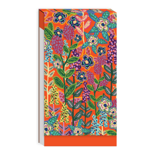 Orange Floral Tall Notepad Product