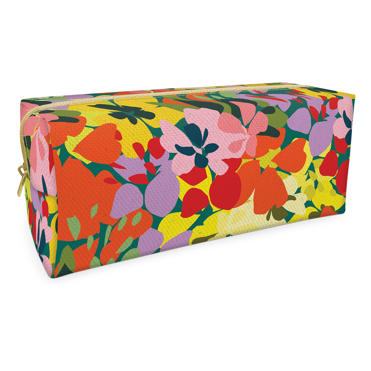Yellow Floral Cosmetic Bag - Molly & Rex