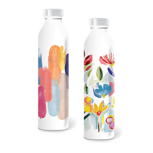 Expressive Floral Water Bottle