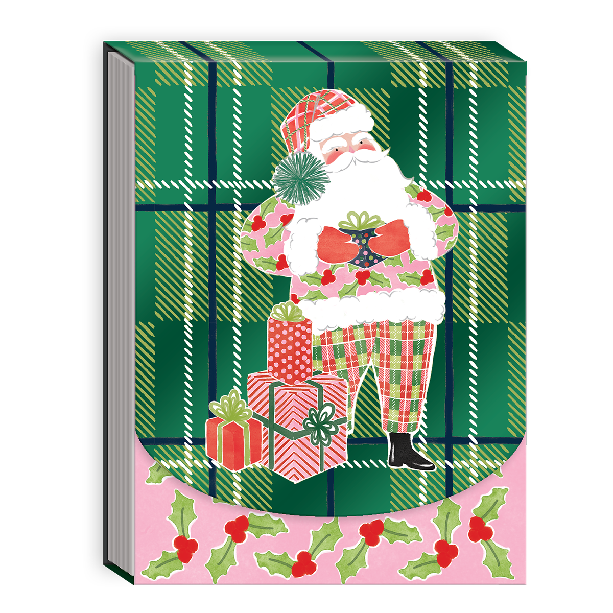 Holly Santa Pocket Notepad Product