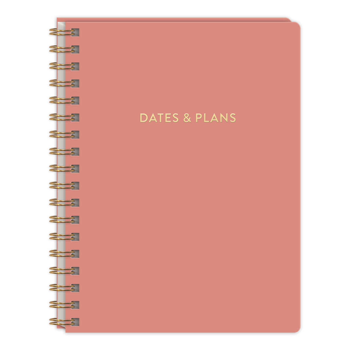 Clay-colored undated planner for organizing busy weeks anytime.