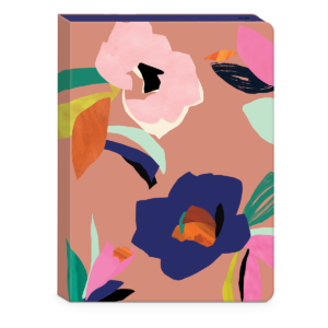 Floral-themed softcover journal for jotting down thoughts, plans, and dreams.