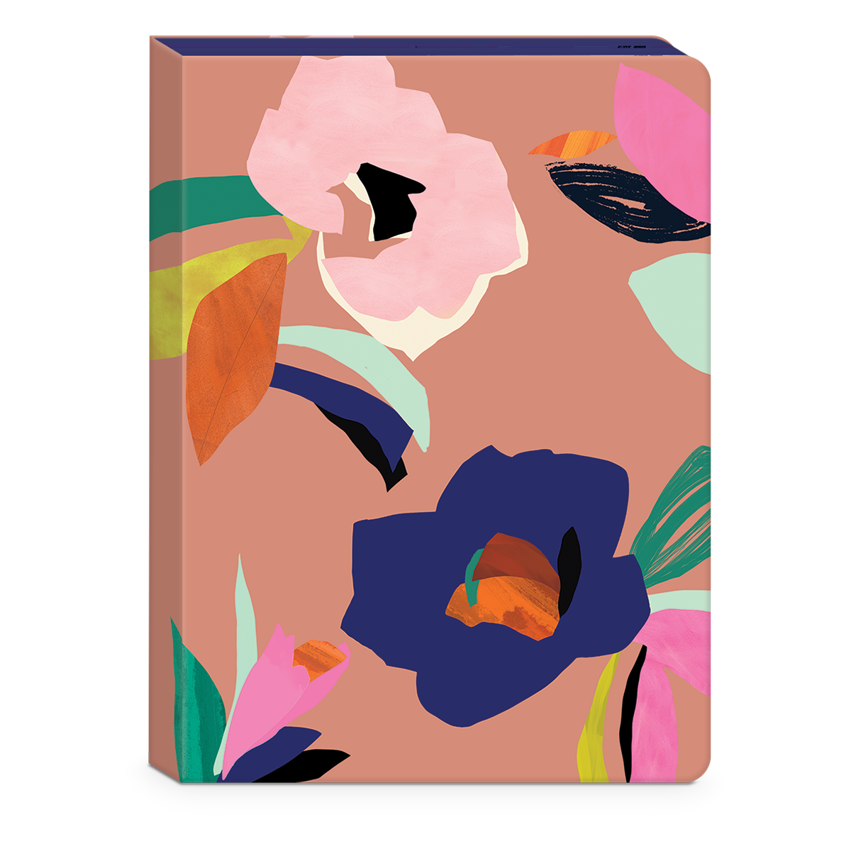 Floral-themed softcover journal for jotting down thoughts, plans, and dreams.