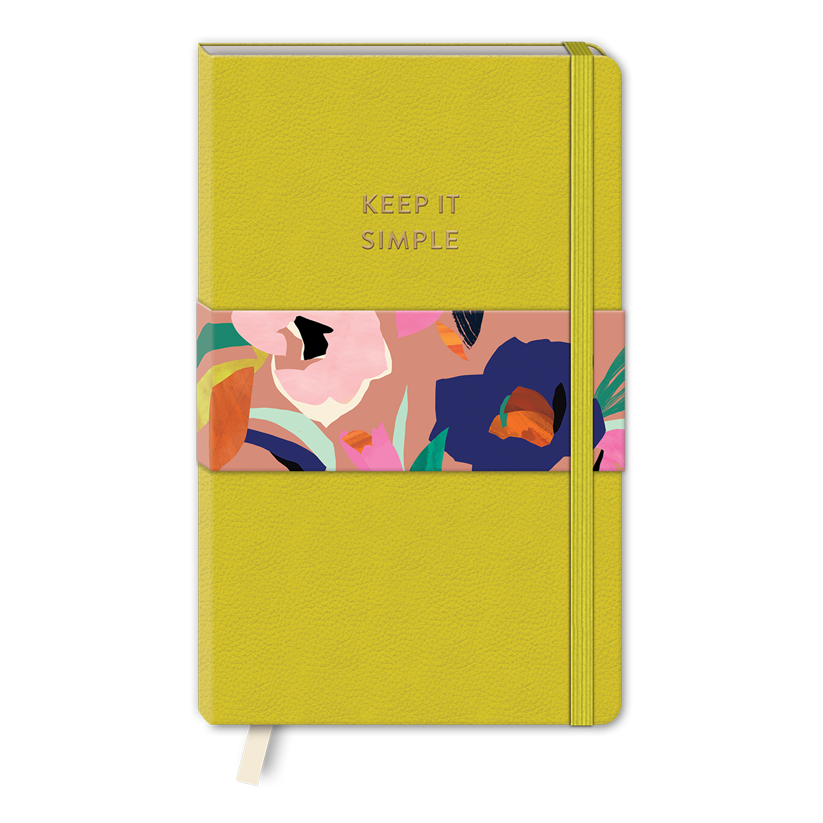 Yellow softcover journal for capturing thoughts, travel stories, and dreams.