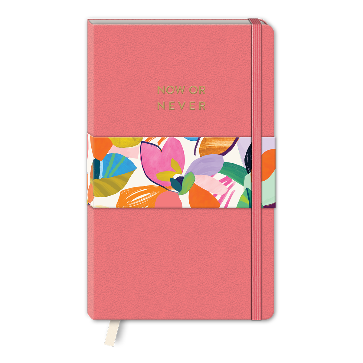 Coral softcover journal for recording thoughts, hopes, and dreams.