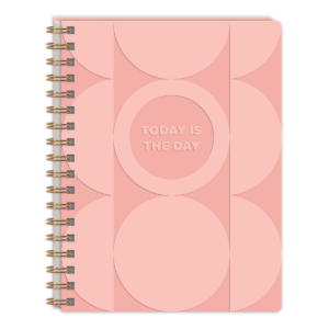 Pink undated planner for organizing busy weeks anytime.