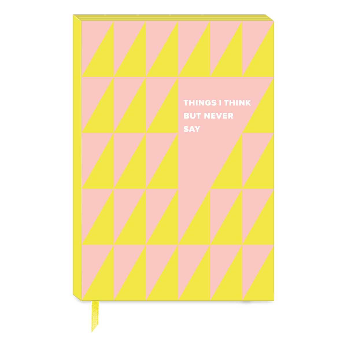 Yellow softcover journal for jotting down inspirations and plans.