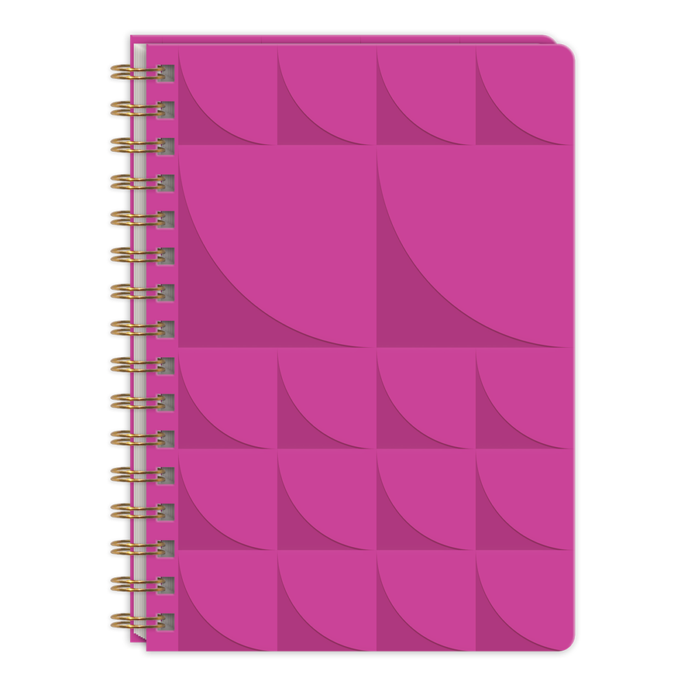 Statement Shapes Berry Spiral Journal - Molly & Rex