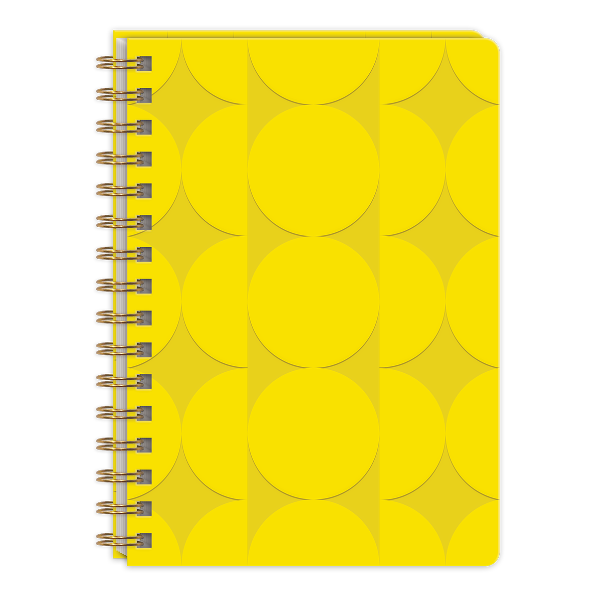 Statement Shapes Yellow Spiral Journal Product