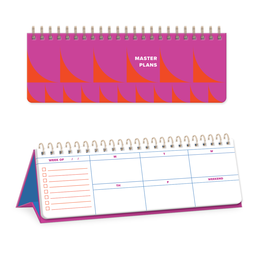 Statement Shapes Red Undated Planner Molly & Rex