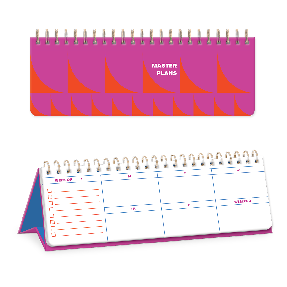 Statement Shapes Red Undated Planner Product