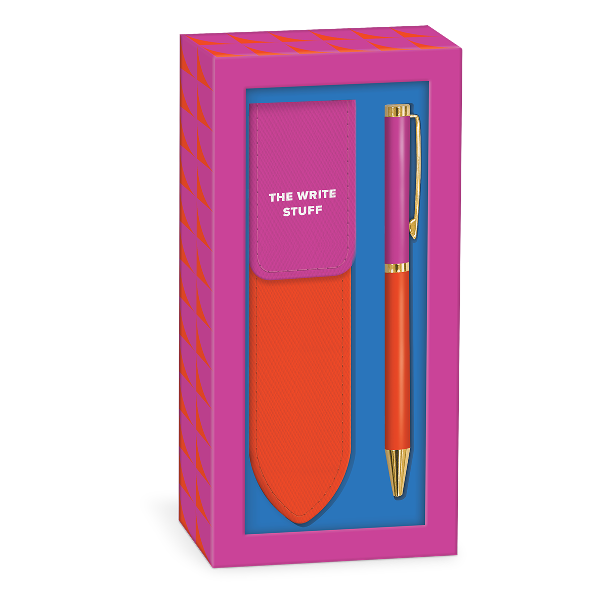 Statement Shapes Red Boxed Pen and Pouch Product