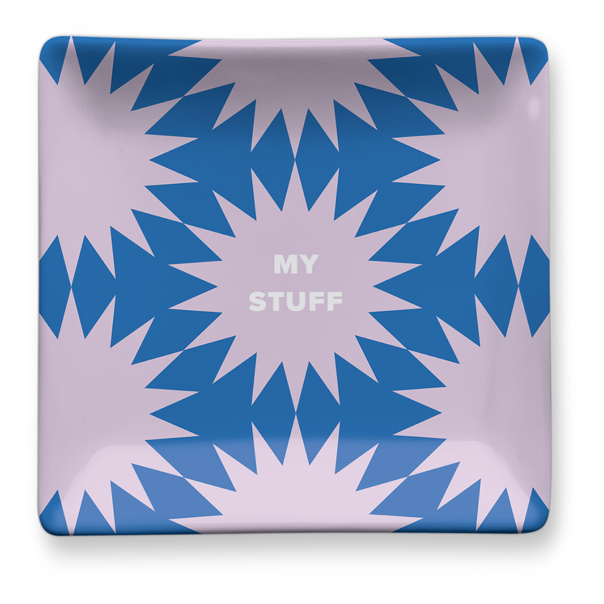 Statement Shapes Blue Trinket Tray Product