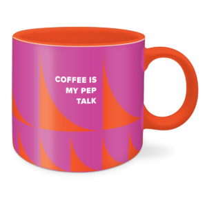 Red mug for enjoying your favorite beverages in style.