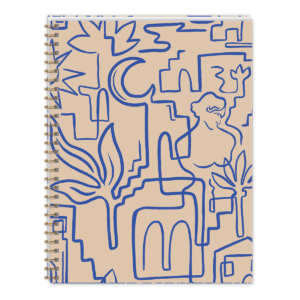 Linework-themed sketchbook for capturing doodles and designs.
