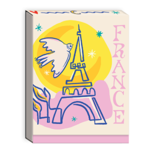 France-themed pocket notepad for jotting down travel notes and reminders.