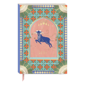 Aries-themed softcover journal for jotting down thoughts and dreams.