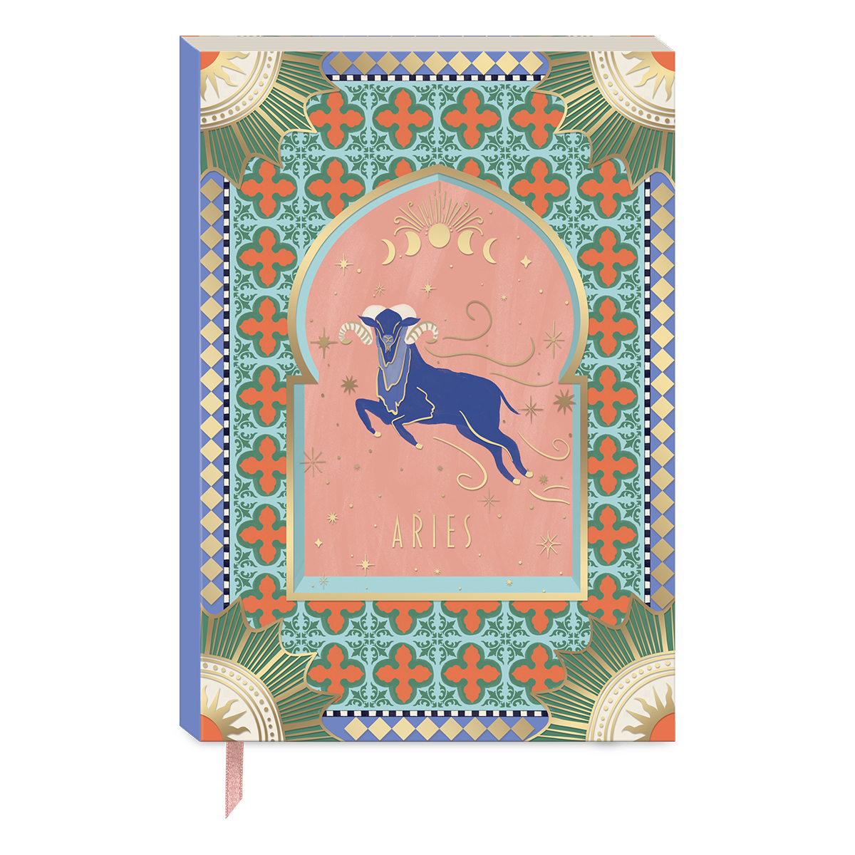 Aries-themed softcover journal for jotting down thoughts and dreams.