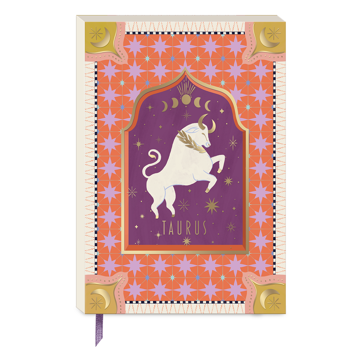 Taurus-themed softcover journal for recording inspirations and plans.