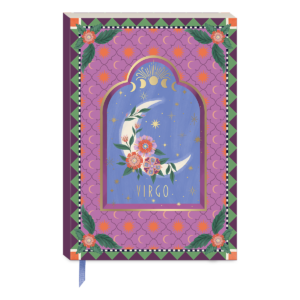 Virgo-themed softcover journal for jotting down plans and ideas.
