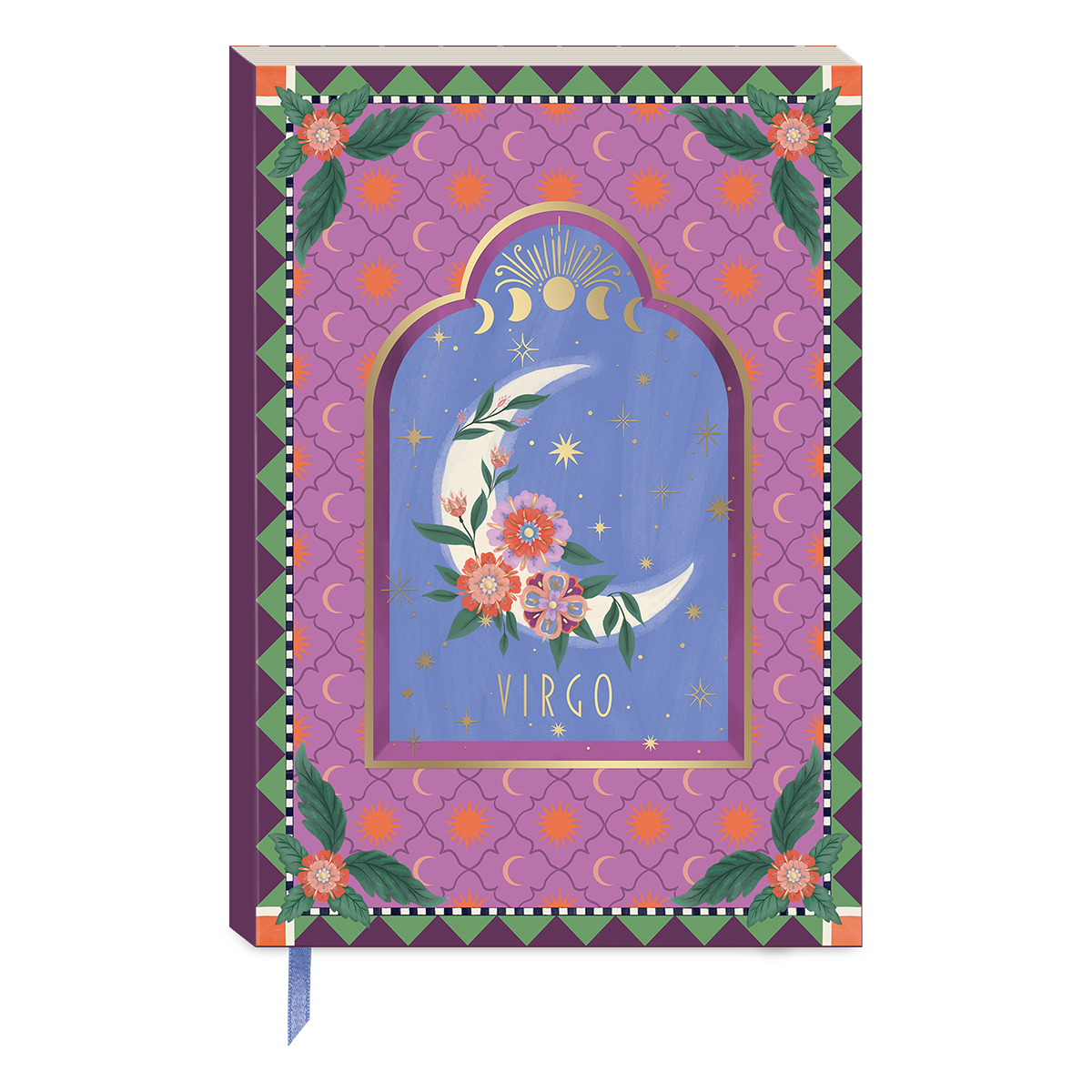 Virgo-themed softcover journal for jotting down plans and ideas.