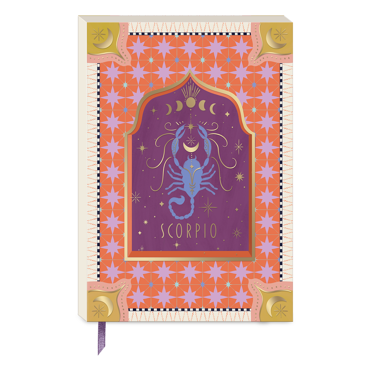 Scorpio-themed softcover journal for recording inspirations and plans.