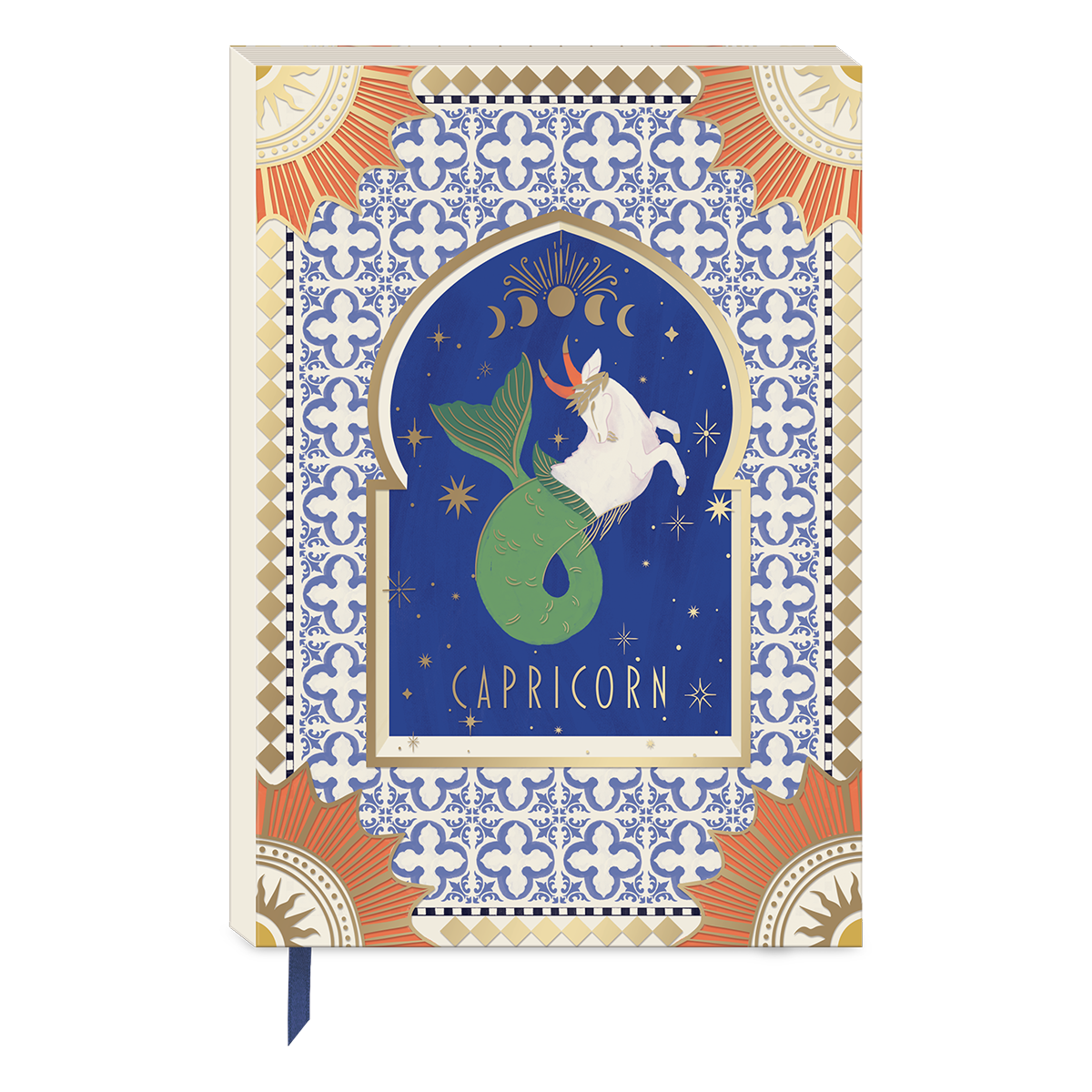 Capricorn-themed softcover journal for capturing thoughts and ideas.