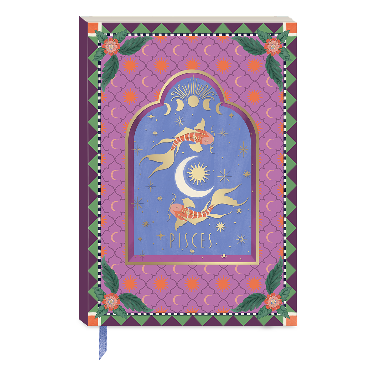 Pisces-themed softcover journal for jotting down hopes and dreams.