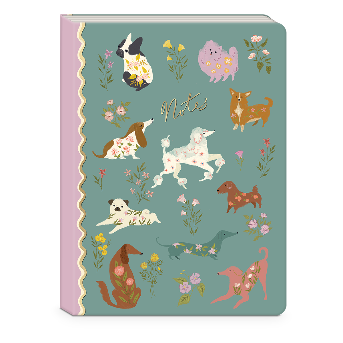Flower Pets Dogs Softcover Journal Product