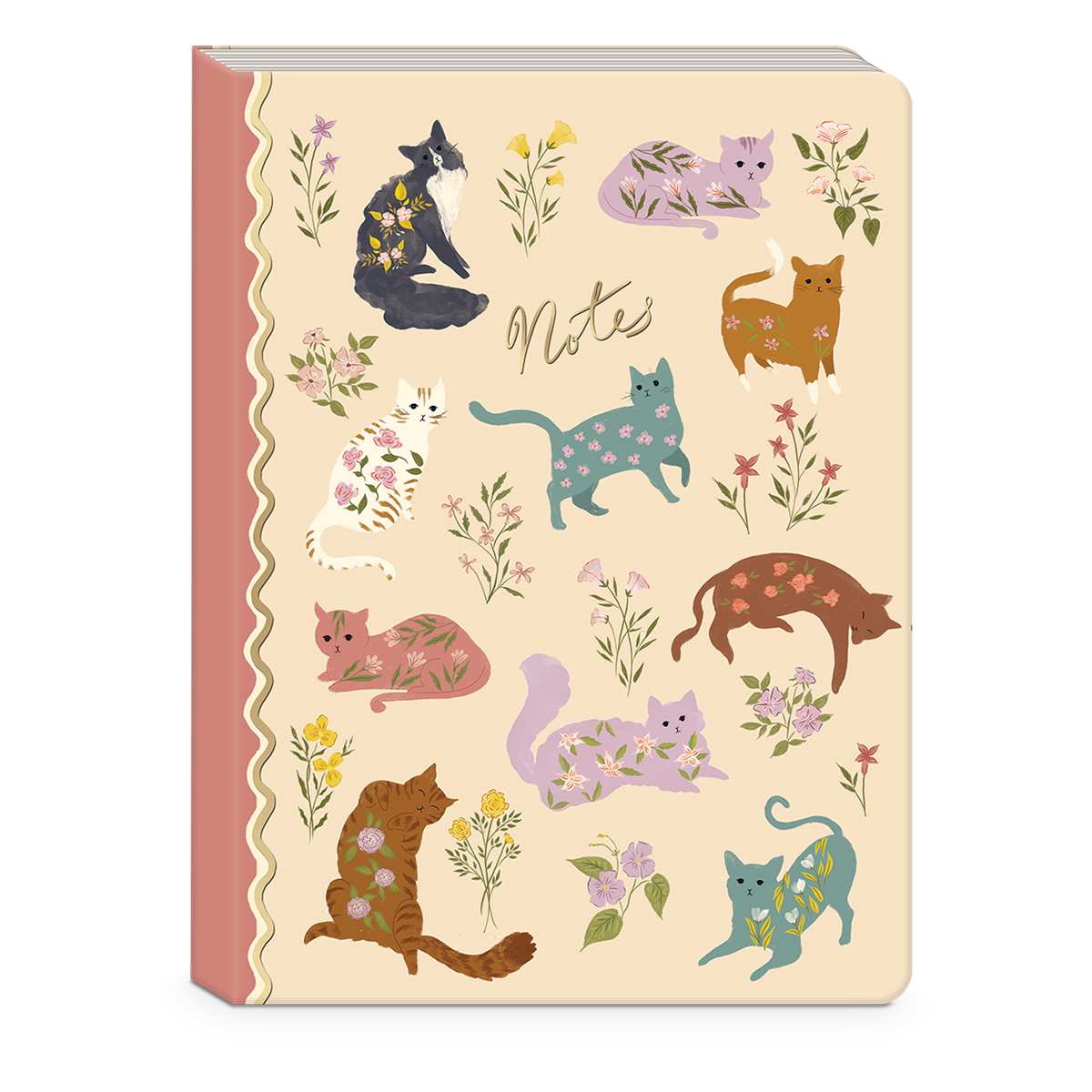 Flower Pets Cats Softcover Journal Product