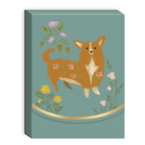 Corgi-themed pocket notepad for jotting down notes and reminders.