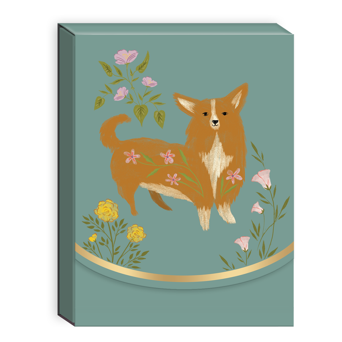 Flower Pets Corgi Pocket Notepad Product