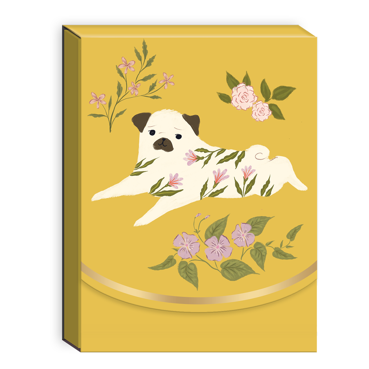 Flower Pets Pug Pocket Notepad Product