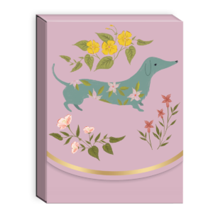 Doxie-themed pocket notepad for recording notes and inspirations.