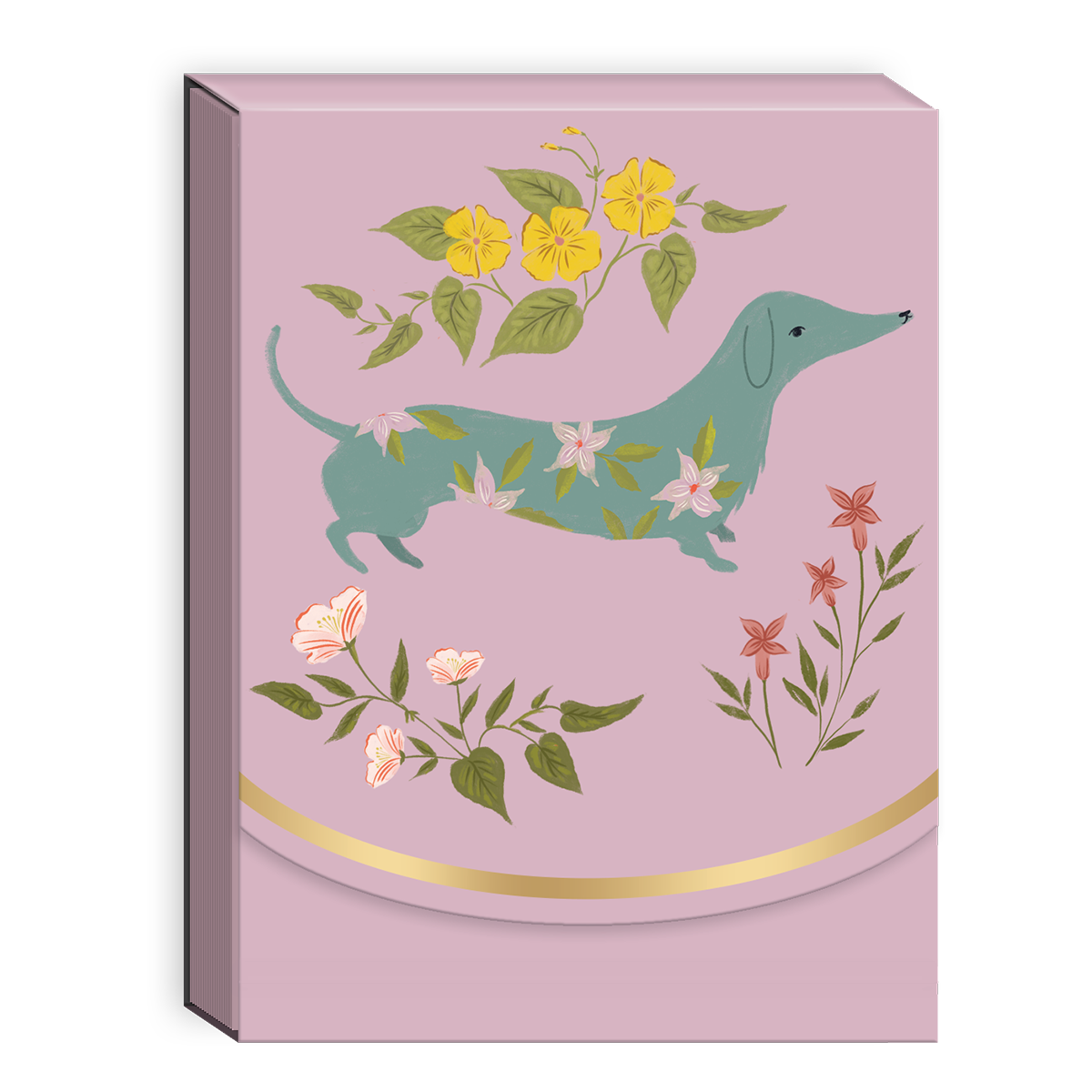 Doxie-themed pocket notepad for recording notes and inspirations.