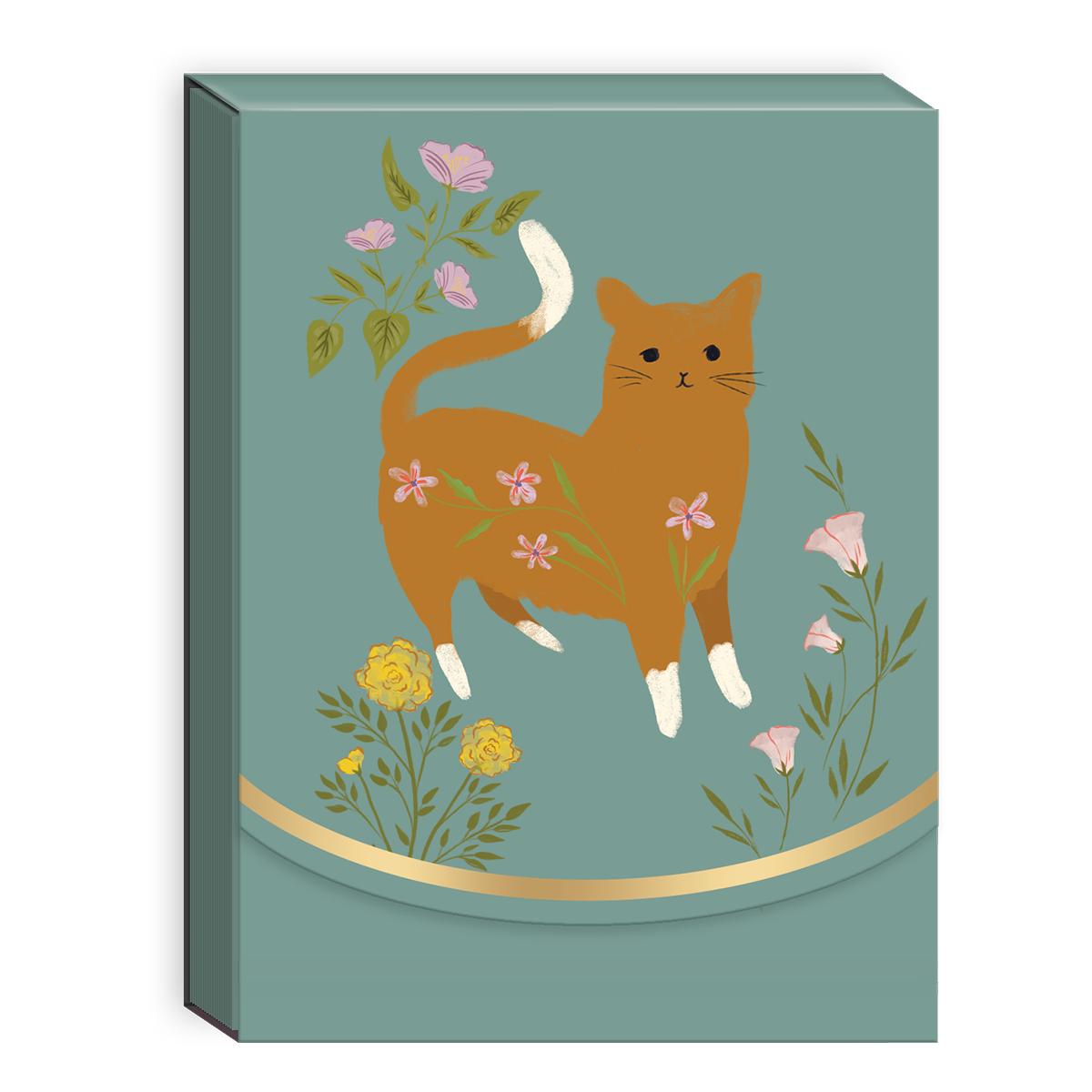 Flower Pets Brown Cat Pocket Notepad Product