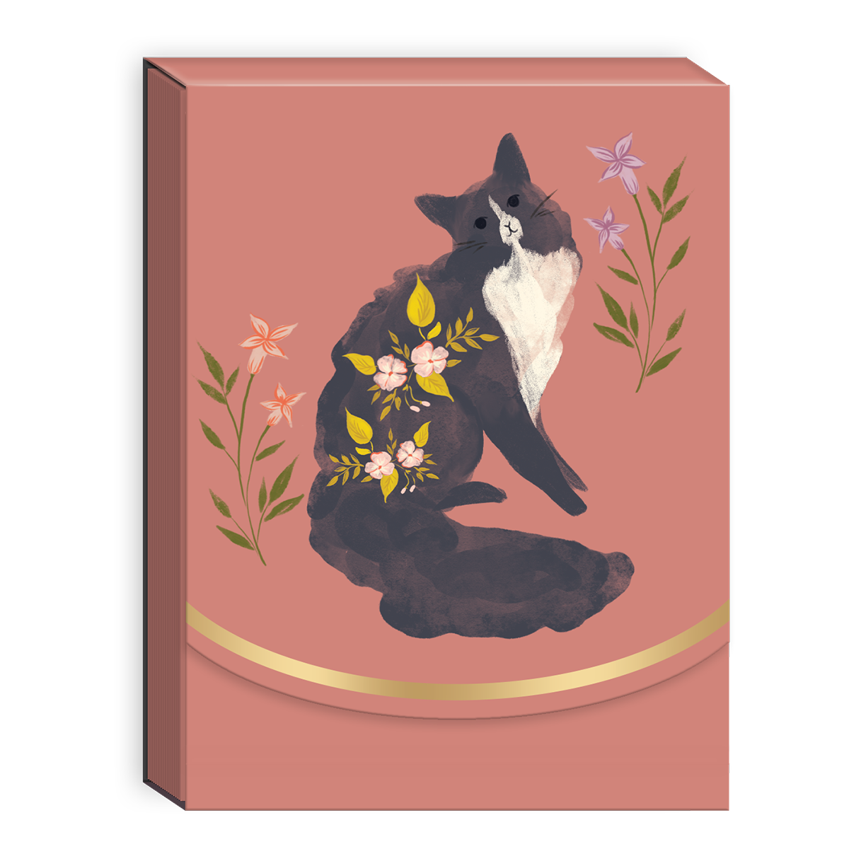 Flower Pets Black Cat Pocket Notepad Product