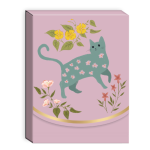 Gray cat-themed pocket notepad for recording notes and inspirations.