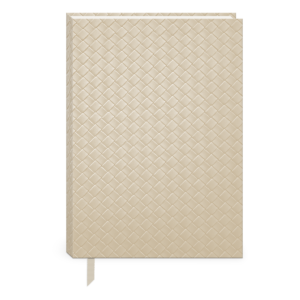 Mixed media natural weave hardcover journal digital mock