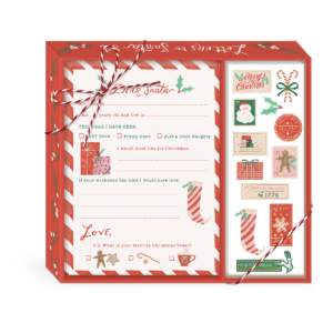 North Pole-themed stationery set for creating holiday memories and writing letters.