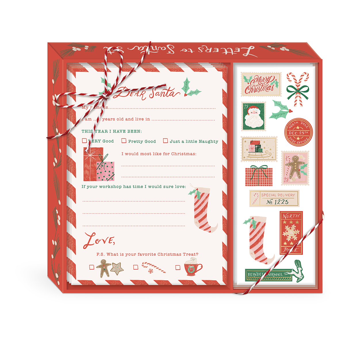 North Pole-themed stationery set for creating holiday memories and writing letters.