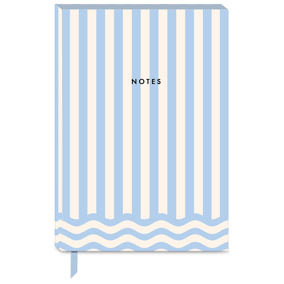 Stripe-patterned softcover journal for recording thoughts and dreams.