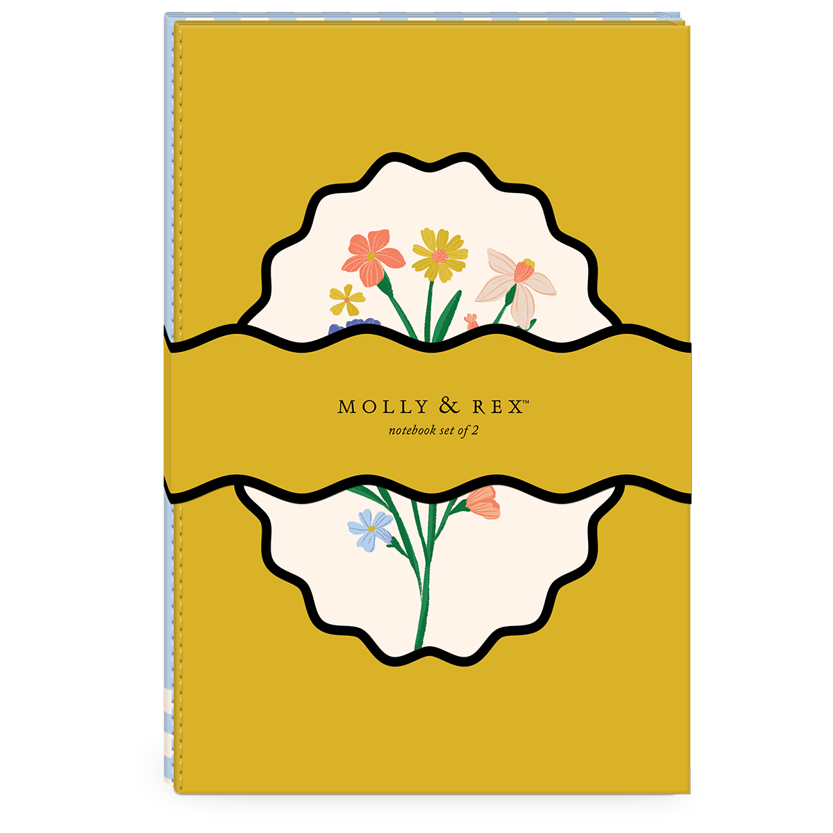 Flower-themed notebook set for recording novel outlines and hopes.